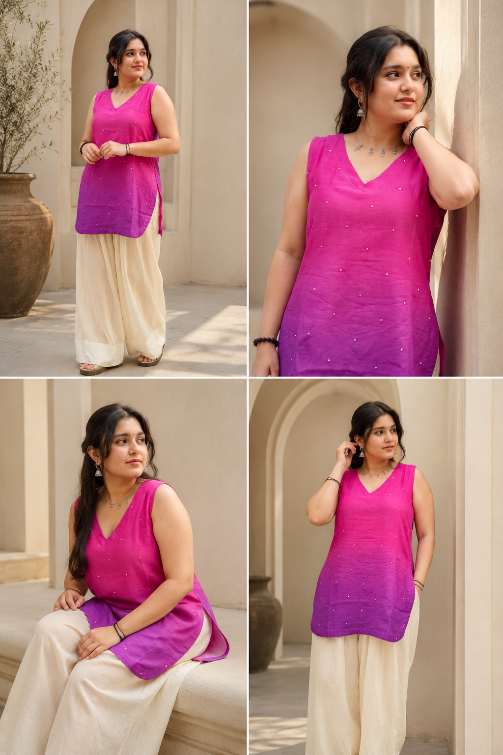 Mehrunisa – Pure Silk Farshi Set