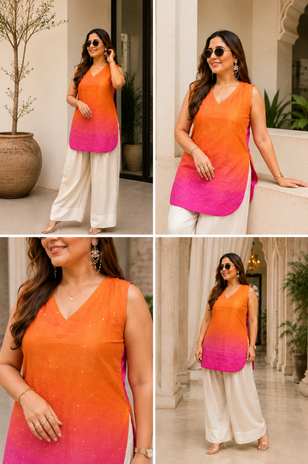 Saanjh – Pure Silk Farshi Set
