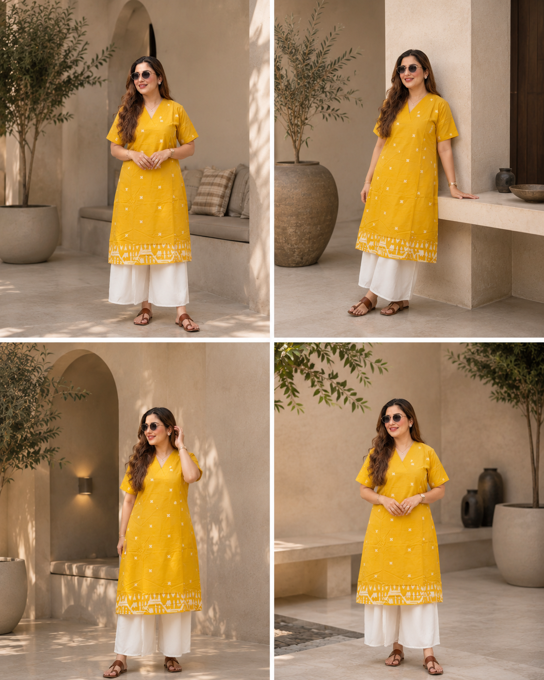 Marigold Jamdani Set