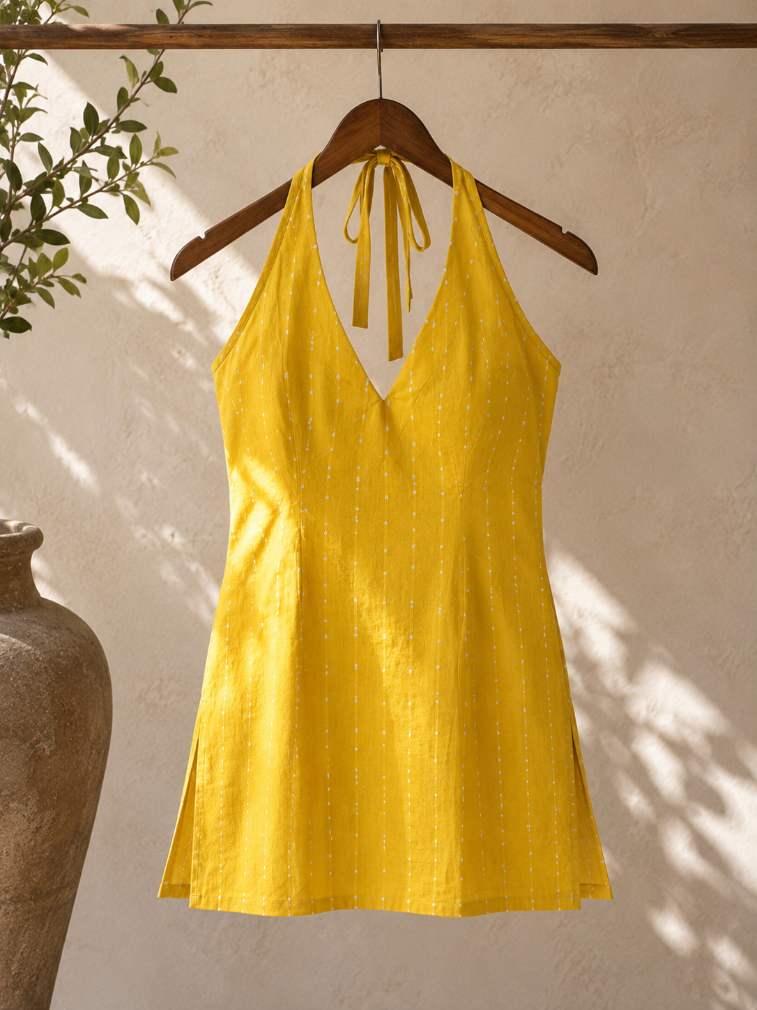 Pure Sunshine Halter Neck Kurta