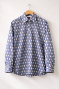 Soft Storm Ikat Cotton Shirt