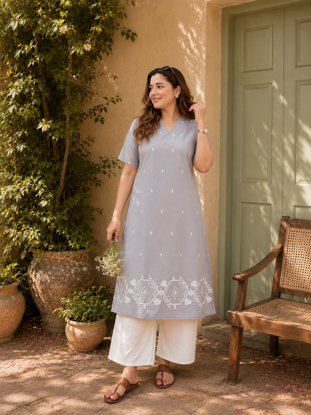 Evara Jamdani Set