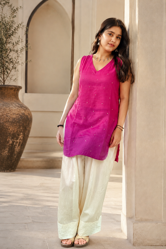 Mehrunisa – Pure Silk Farshi Set