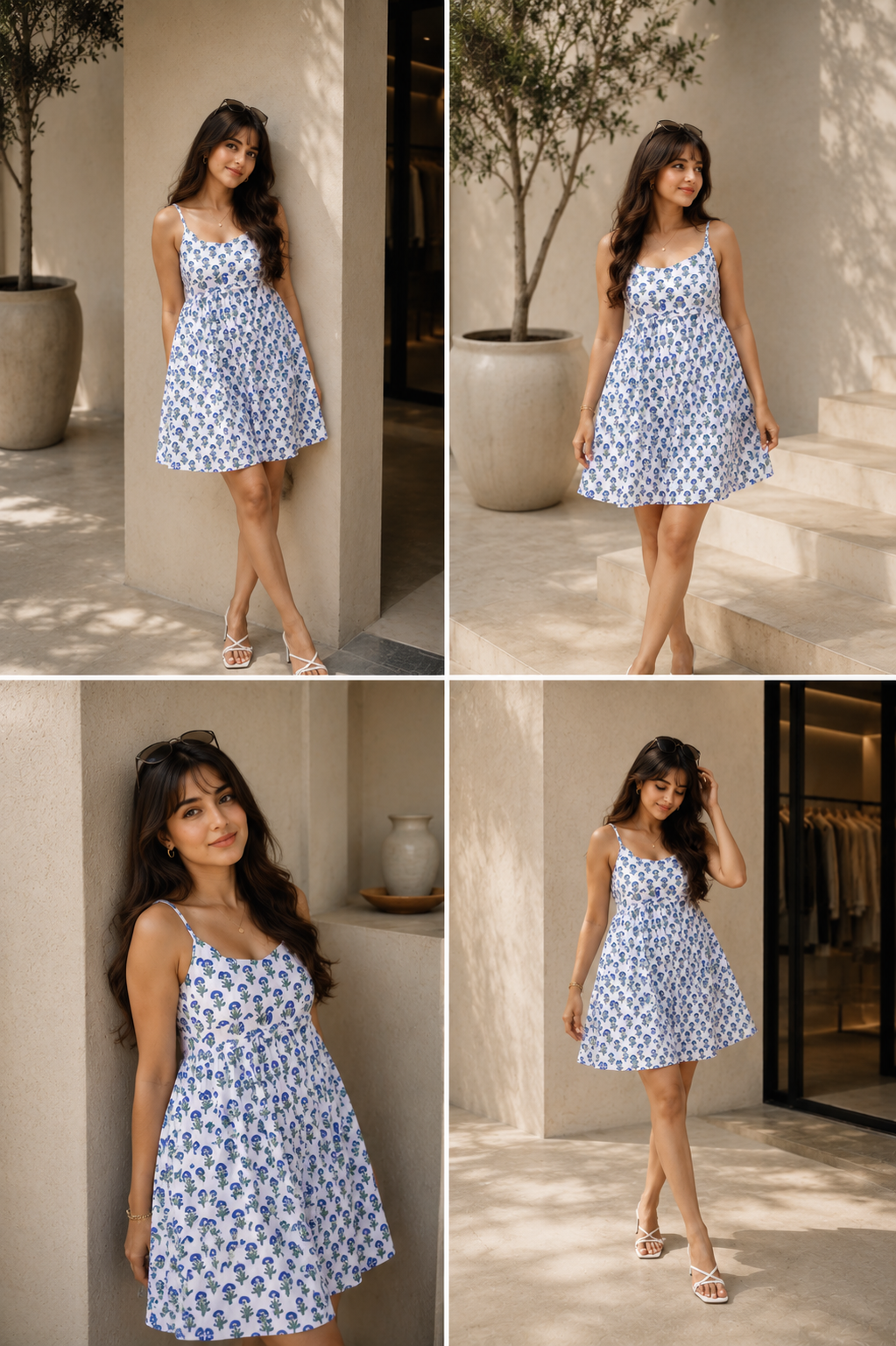 The Indigo Garden Mini Dress