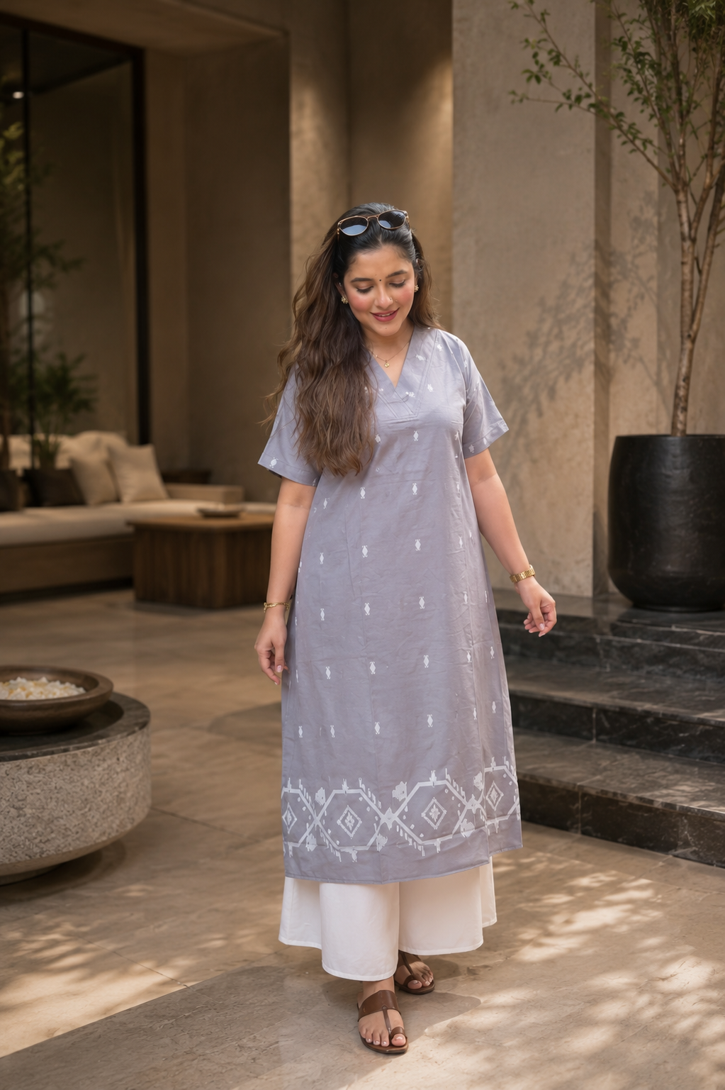 Evara Jamdani Set