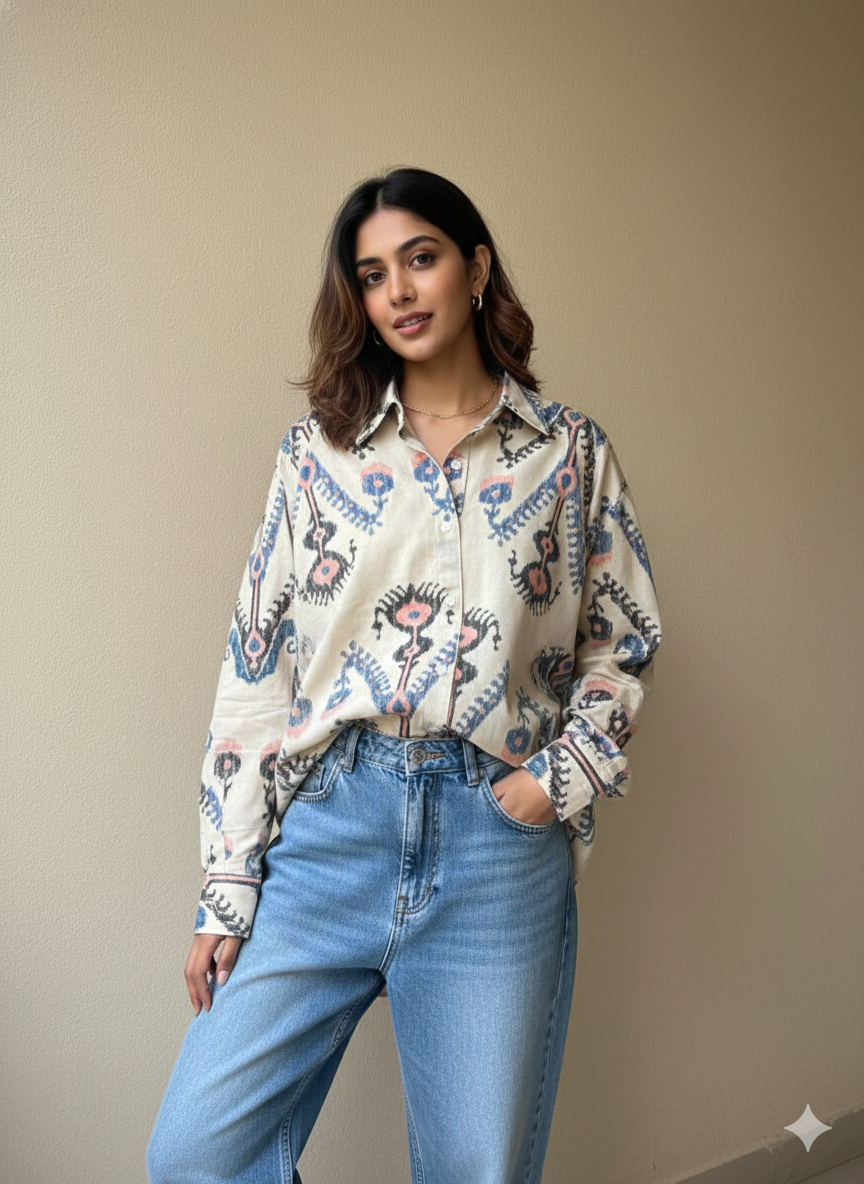 The Ivory Nomad Cotton Shirt