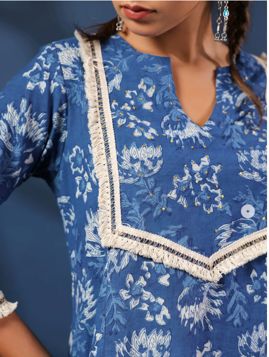 Indigo Love Kurta Set