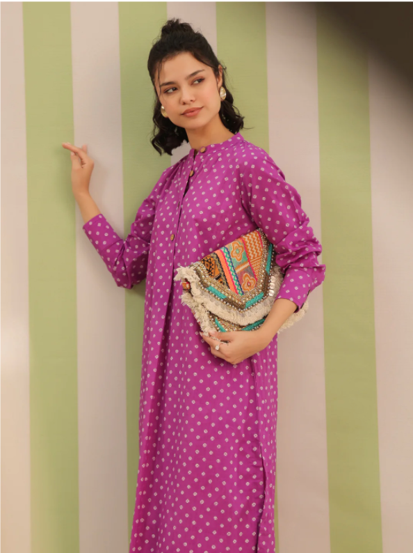 Plum Polka Lounge Co-ord Set
