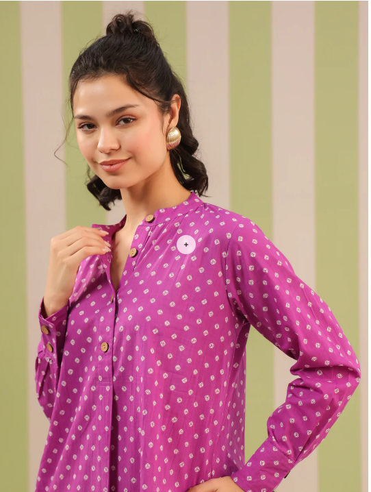 Plum Polka Lounge Co-ord Set