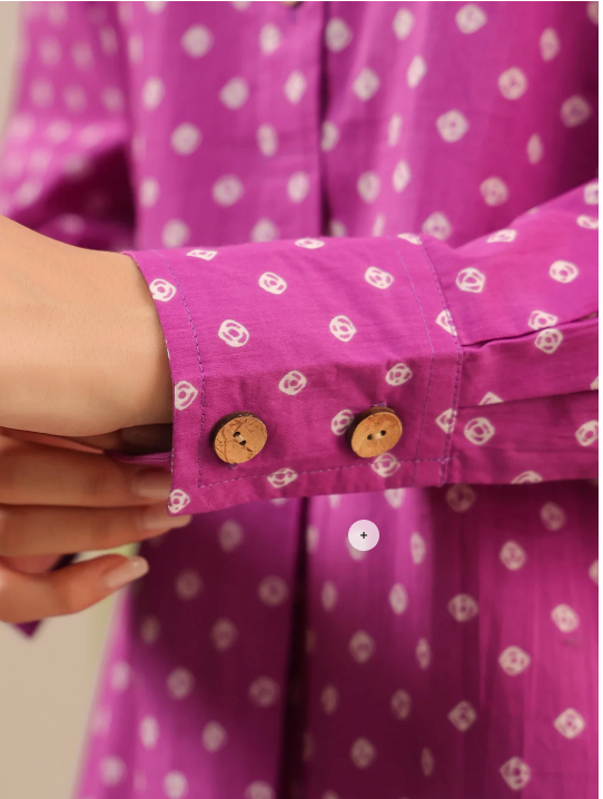 Plum Polka Lounge Co-ord Set
